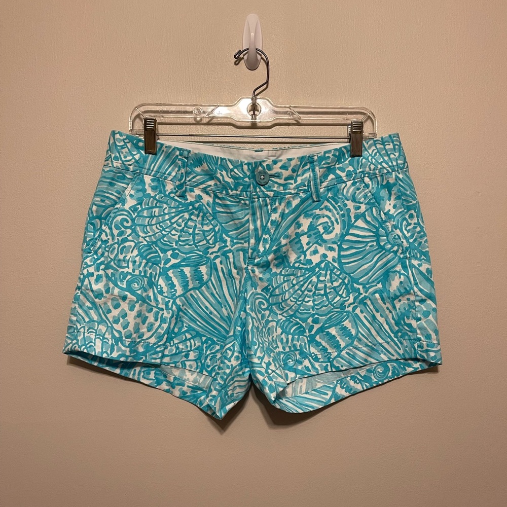 Lilly Pulitzer Blue and White Women Shorts